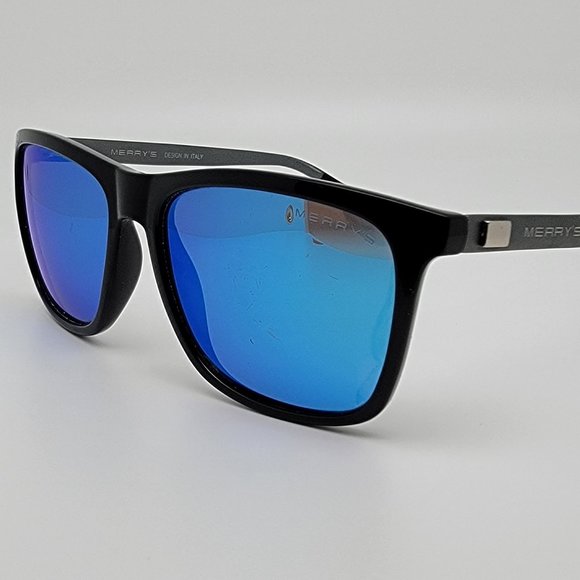 Merry’s S’8286 Blue Mirror Polarized Sunglasses - Picture 1 of 12